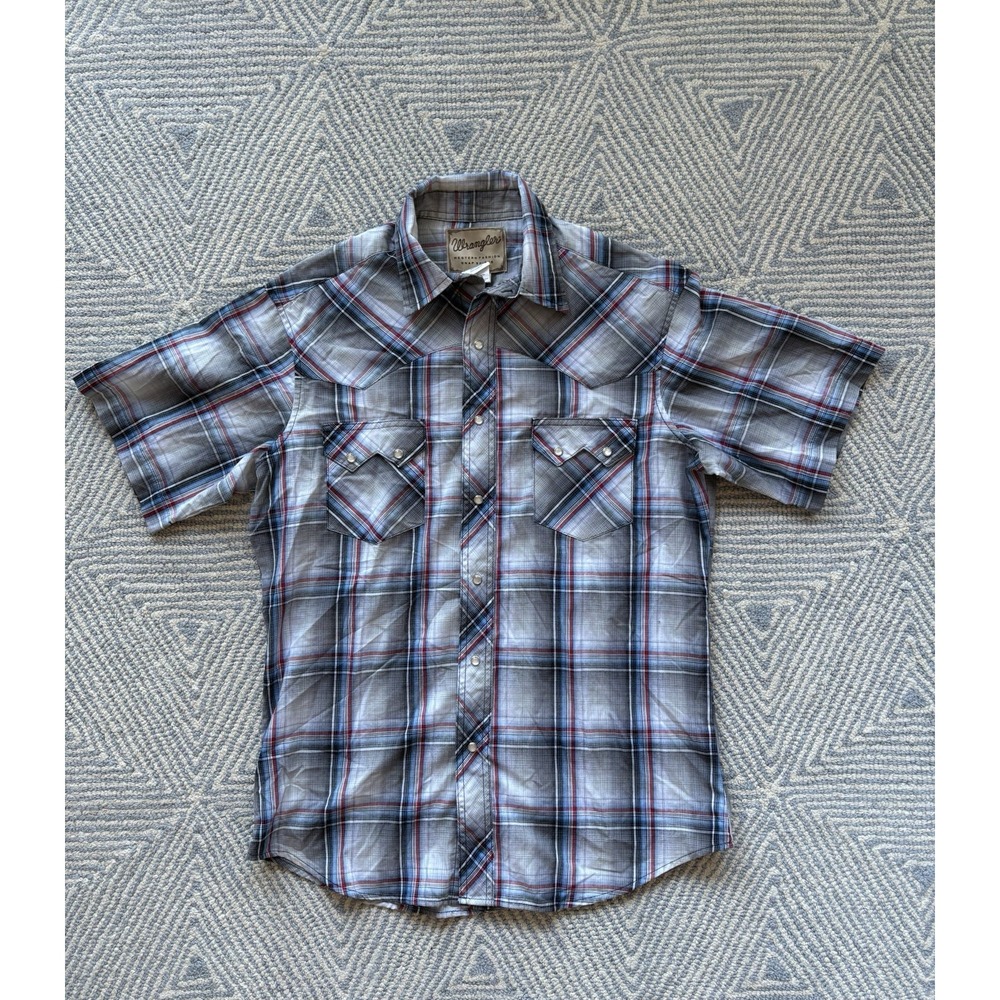 Wrangler Western Fashion Snap Short Sleeve‎ Shirt - Multicolor - Medium